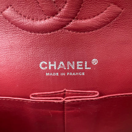Chanel Classic Flap Medium 2011 Burgundy Caviar Leather Silver Hardware