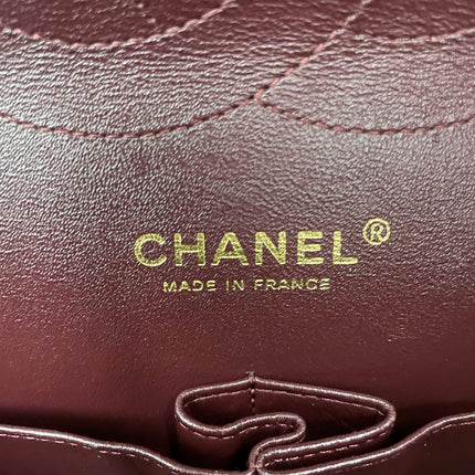 Chanel Classic Flap Jumbo Black Lambskin Leather Double Flap Gold Hardware, 2011