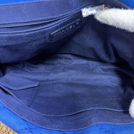 Chanel Classic Flap Jumbo Grand Cuir d'Agneau Bleu, 2012-2013