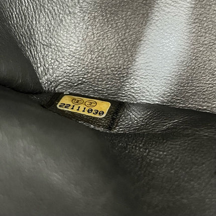 Chanel Classic Flap Medium 2016 Metallic Grey Pixel Effect Calfskin Leather Silver Hardware