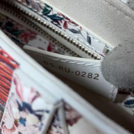 Sac à main Dior Saddle Medium en cuir grainé blanc 2021