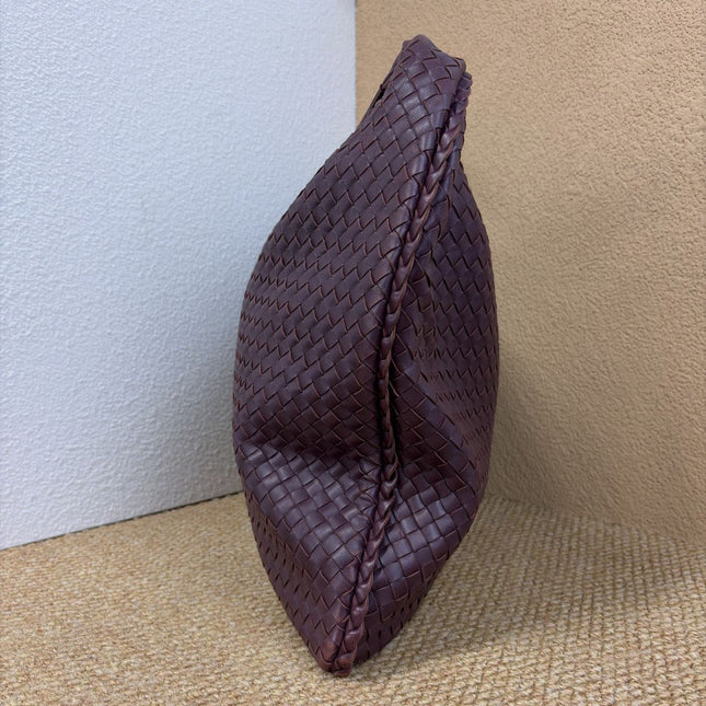 Bottega Veneta Veneta Hobo Burgundy Leather Bag Maxi 50cm
