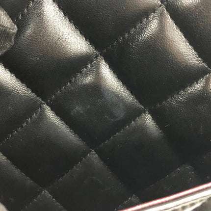 Chanel Classic Flap Maxi 2011 Black Lambskin Leather Double Flap Silver Hardware