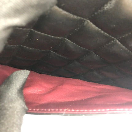 Chanel Classic Flap Maxi 2011 Black Lambskin Leather Double Flap Silver Hardware