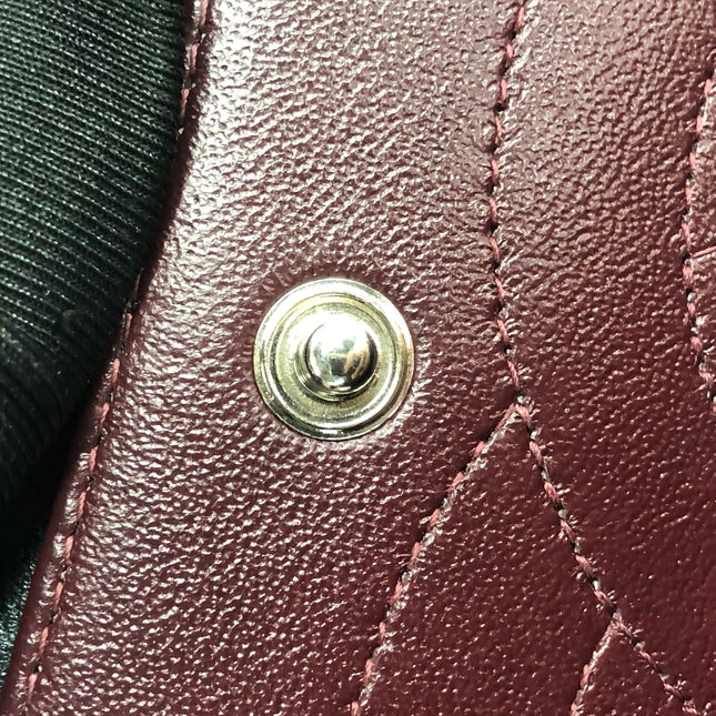 Chanel Classic Flap Maxi 2011 Black Lambskin Leather Double Flap Silver Hardware