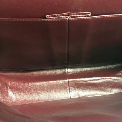 Chanel Classic Flap Maxi 2011 Black Lambskin Leather Double Flap Silver Hardware