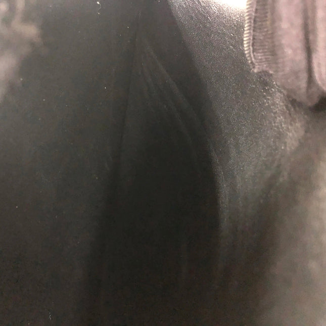 Chanel Classic Flap Maxi 2011 Black Lambskin Leather Double Flap Silver Hardware