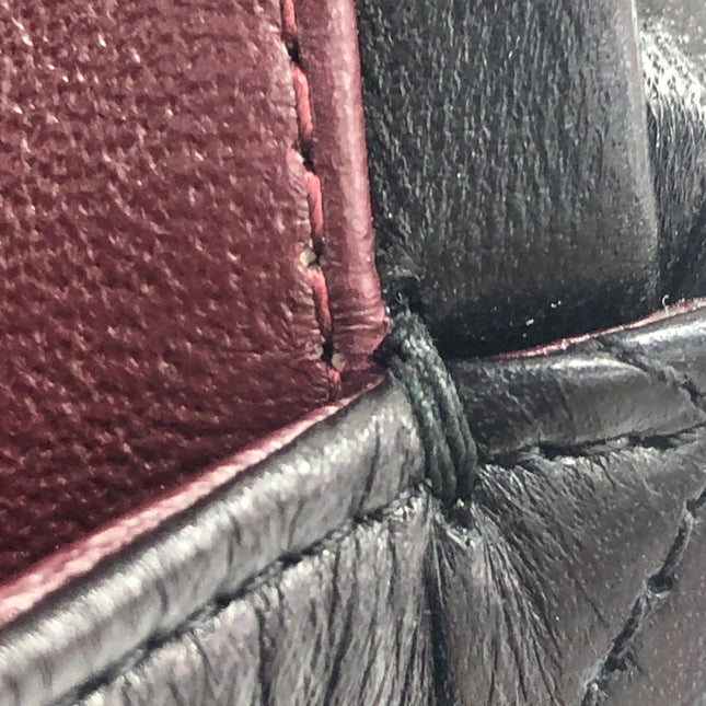 Chanel Classic Flap Maxi 2011 Black Lambskin Leather Double Flap Silver Hardware