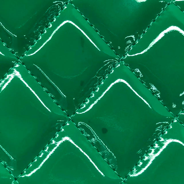 Chanel Envelope Clutch with Chains 2011 Shoulder Bag Green Patent Leather