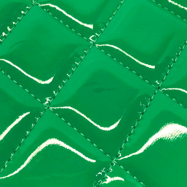 Chanel Envelope Clutch with Chains 2011 Shoulder Bag Green Patent Leather