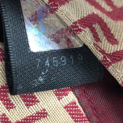 Fendi Mini Mamma Baguette Red Zucchino Print Shoulder Bag