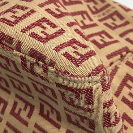 Fendi Mini Mamma Baguette Red Zucchino Print Shoulder Bag