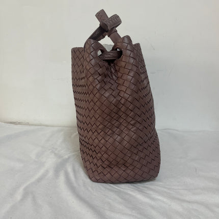 Bottega Veneta Garda Dusty Pink Intrecciato Nappa Leather Large 33cm