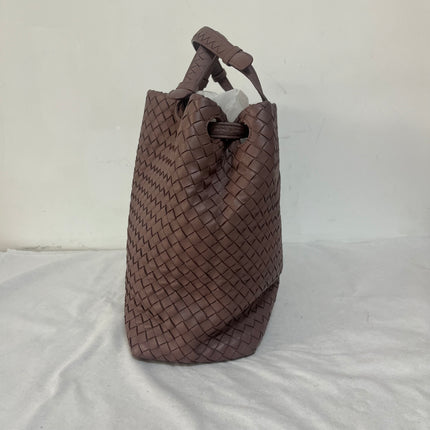Bottega Veneta Garda Dusty Pink Intrecciato Nappa Leather Large 33cm