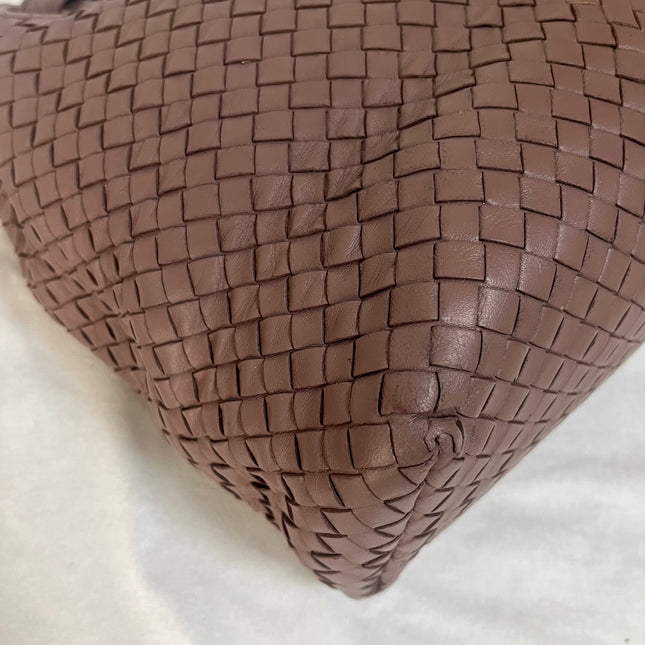 Bottega Veneta Garda Dusty Pink Intrecciato Nappa Leather Large 33cm