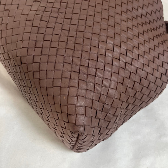 Bottega Veneta Garda Dusty Pink Intrecciato Nappa Leather Large 33cm