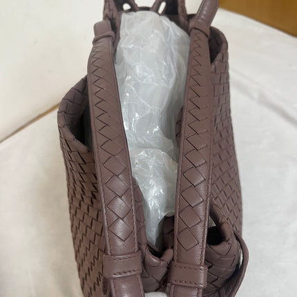 Bottega Veneta Garda Dusty Pink Intrecciato Nappa Leather Large 33cm