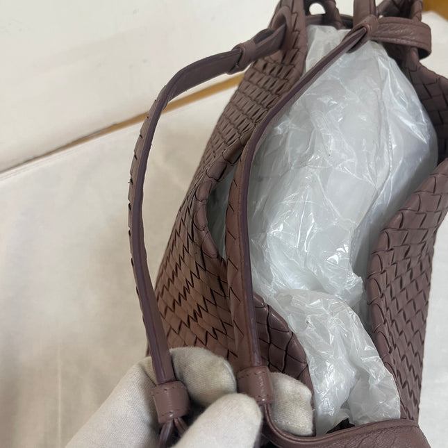 Bottega Veneta Garda Dusty Pink Intrecciato Nappa Leather Large 33cm