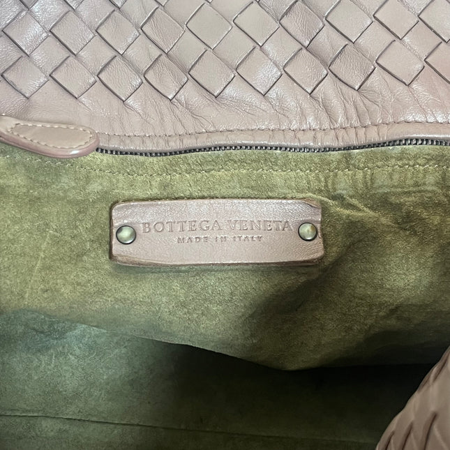 Bottega Veneta Garda Dusty Pink Intrecciato Nappa Leather Large 33cm