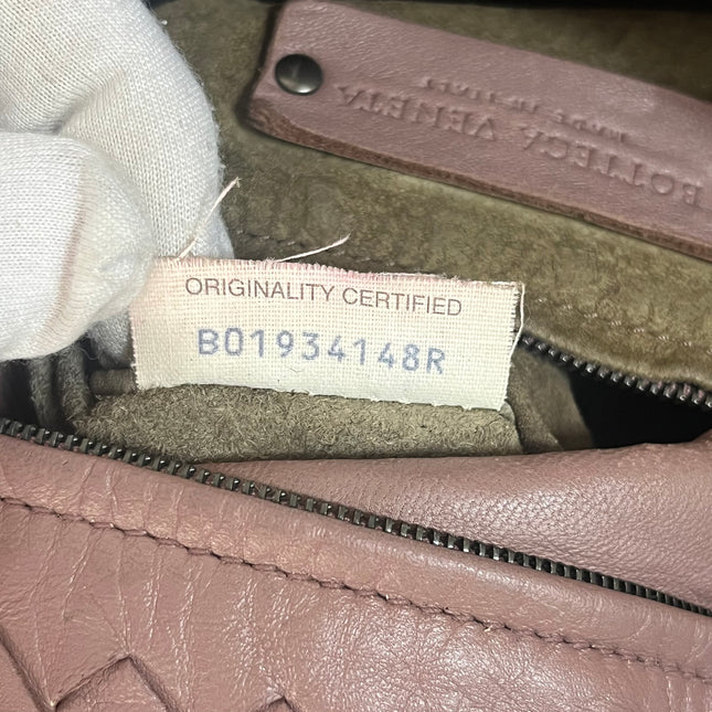 Bottega Veneta Garda Dusty Pink Intrecciato Nappa Leather Large 33cm