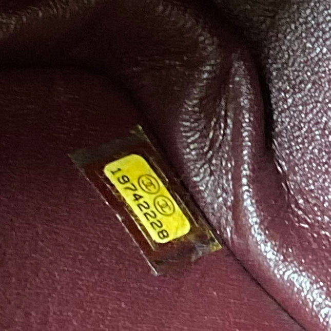 Chanel Classic Flap Jumbo 2014 Black Caviar Leather Double Flap Silver Hardware