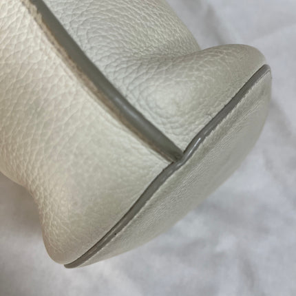 Celine Big Bag Nano White Calfskin Leather Bucket Top Handle Bag