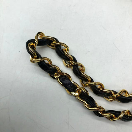 Chanel Mini Square Flap Bag Vintage Black Lizard-skin Leather 24k Gold Plated Hardware, 2000-2002