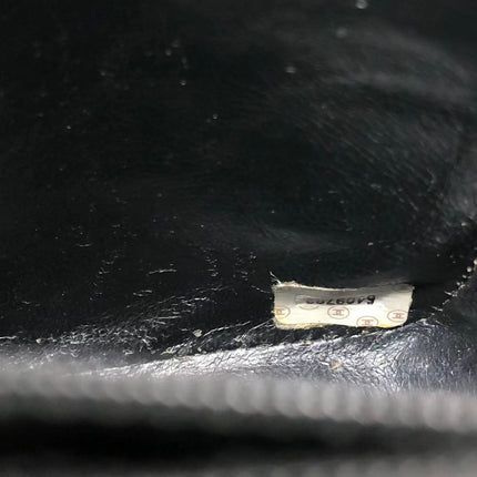 Chanel Mini Square Flap Bag Vintage Black Lizard-skin Leather 24k Gold Plated Hardware, 2000-2002