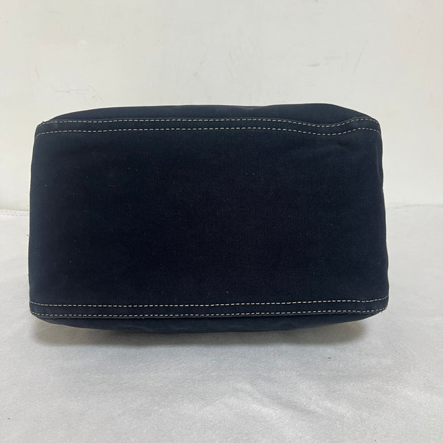 Fendi Baguette Mamma Forever Mini Navy Denim Silver Hardware