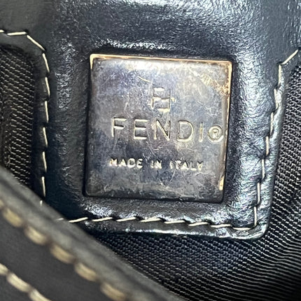 Fendi Baguette Mamma Forever Mini Navy Denim Silver Hardware