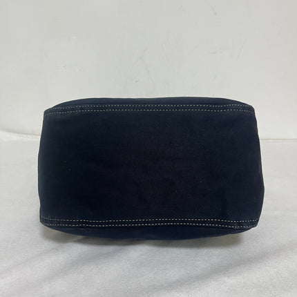 Fendi Baguette Mamma Forever Mini Navy Denim Silver Hardware