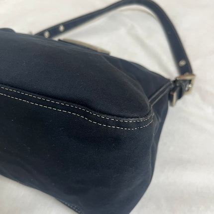 Fendi Baguette Mamma Forever Mini Navy Denim Silver Hardware