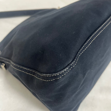 Fendi Baguette Mamma Forever Mini Navy Denim Silver Hardware