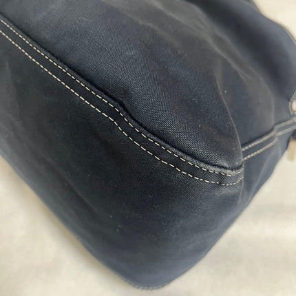 Fendi Baguette Mamma Forever Mini Navy Denim Silver Hardware