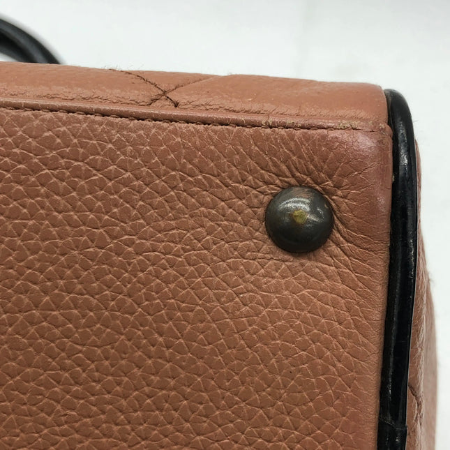 Chanel Boston Bowling Bag Small Brown Caviar Leather Black Top Handle Bag, 2000