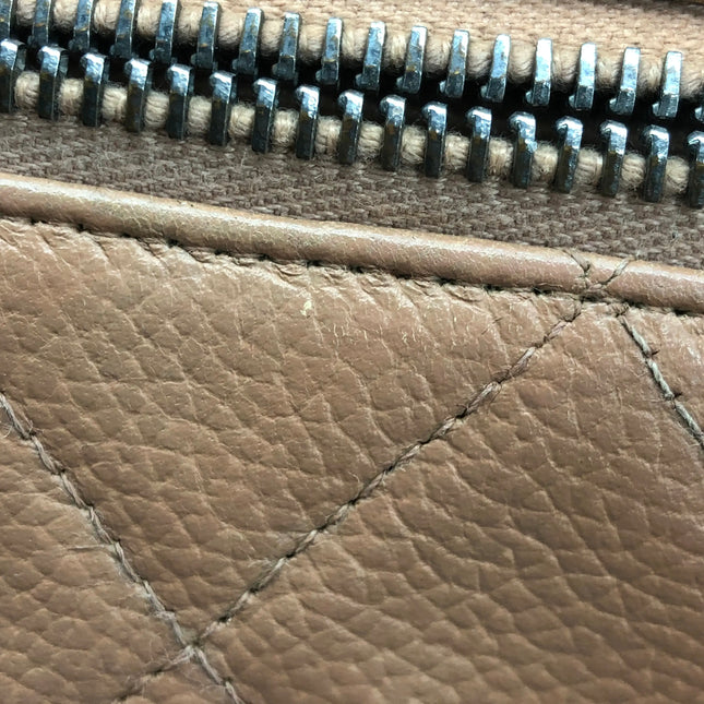 Chanel Boston Bowling Bag Small Brown Caviar Leather Black Top Handle Bag, 2000