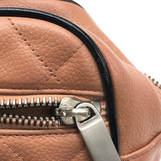 Chanel Boston Bowling Bag Small Brown Caviar Leather Black Top Handle Bag, 2000