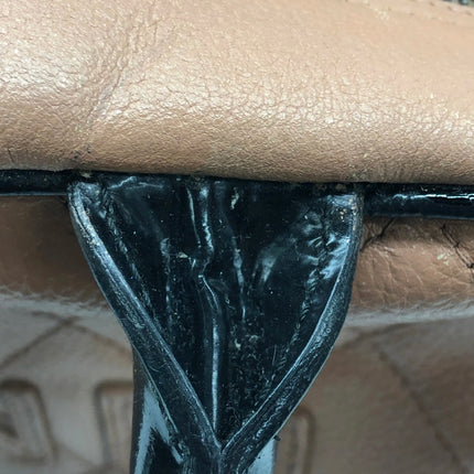 Chanel Boston Bowling Bag Small Brown Caviar Leather Black Top Handle Bag, 2000