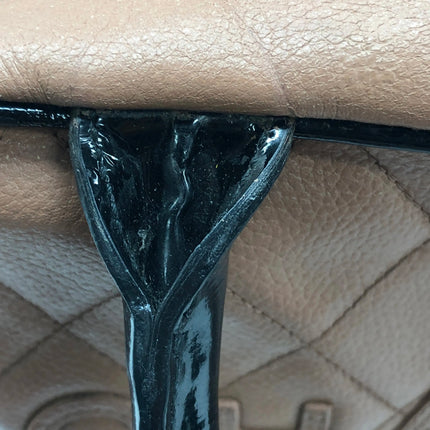 Chanel Boston Bowling Bag Small Brown Caviar Leather Black Top Handle Bag, 2000