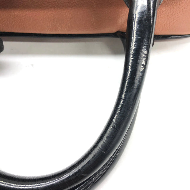 Chanel Boston Bowling Bag Small Brown Caviar Leather Black Top Handle Bag, 2000