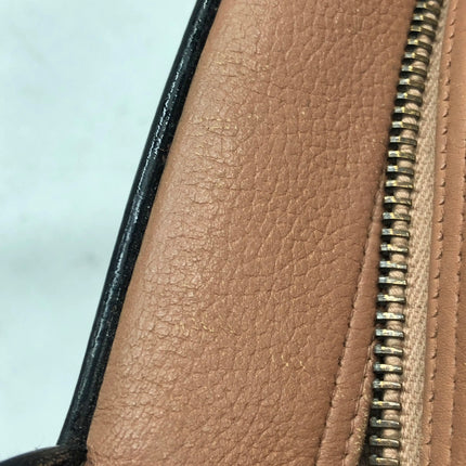 Chanel Boston Bowling Bag Small Brown Caviar Leather Black Top Handle Bag, 2000