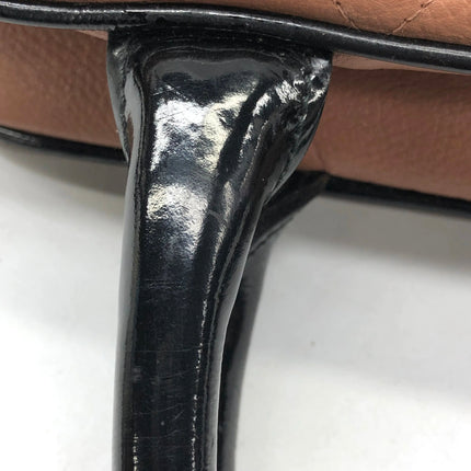 Chanel Boston Bowling Bag Small Brown Caviar Leather Black Top Handle Bag, 2000