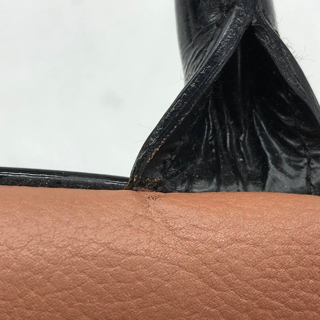 Chanel Boston Bowling Bag Small Brown Caviar Leather Black Top Handle Bag, 2000