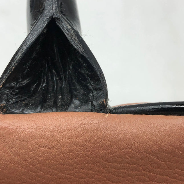 Chanel Boston Bowling Bag Small Brown Caviar Leather Black Top Handle Bag, 2000