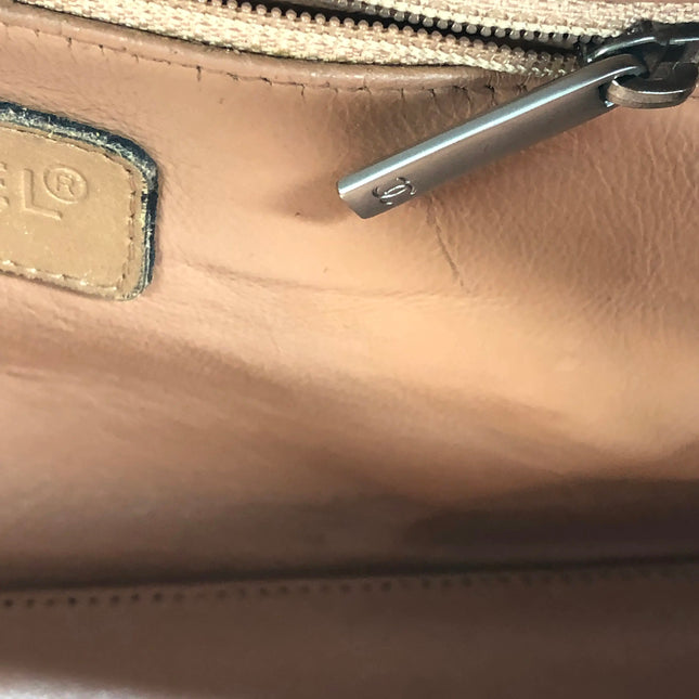 Chanel Boston Bowling Bag Small Brown Caviar Leather Black Top Handle Bag, 2000