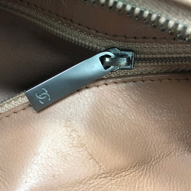 Chanel Boston Bowling Bag Small Brown Caviar Leather Black Top Handle Bag, 2000