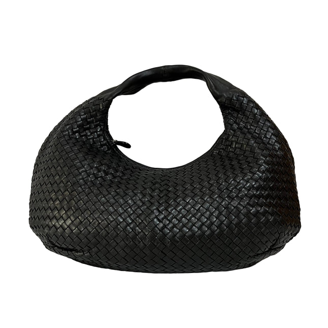 Bottega Veneta Belly Hobo Intrecciato Black Large 50cm-Luxbags