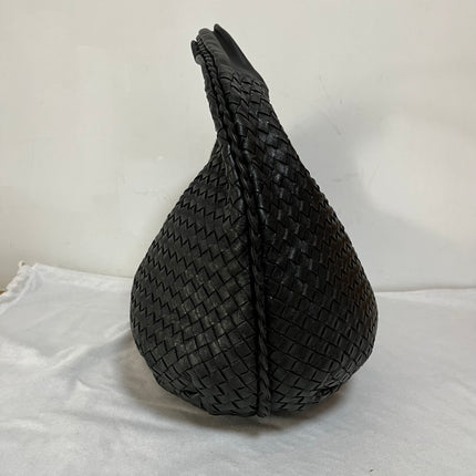 Bottega Veneta Belly Hobo Intrecciato Black Large 50cm