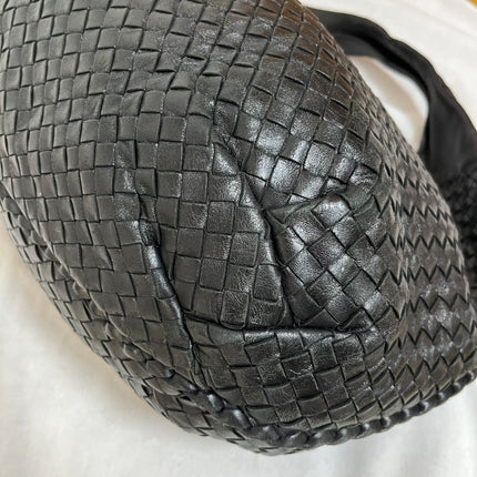 Bottega Veneta Belly Hobo Intrecciato Black Large 50cm