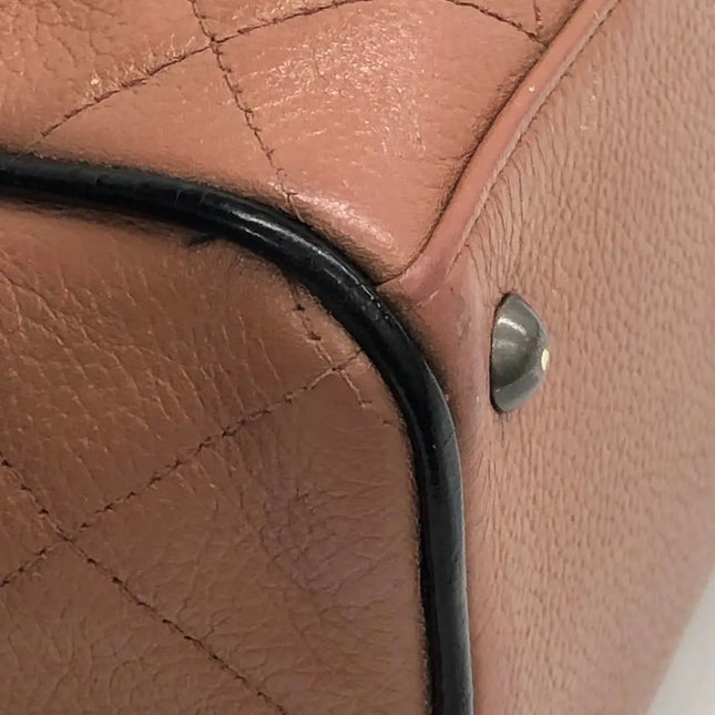 Chanel Boston Bowling Bag Small Brown Caviar Leather Black Top Handle Bag, 2000